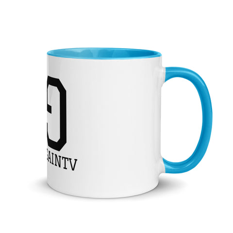 GameNGainTV - Weiße Tasse mit gefärbter Innenseite
