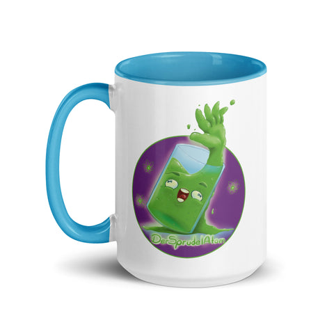 DerSprudelAtom - Weiße Tasse mit gefärbter Innenseite