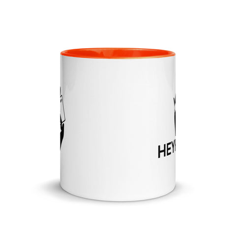 HeyHansi - Weiße Tasse mit gefärbter Innenseite