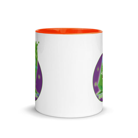 DerSprudelAtom - Weiße Tasse mit gefärbter Innenseite