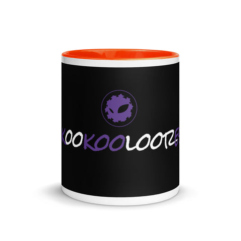 kookooloores - Weiße Tasse mit gefärberter Innenseite mit Druck