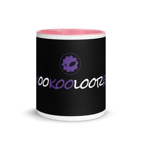 kookooloores - Weiße Tasse mit gefärberter Innenseite mit Druck