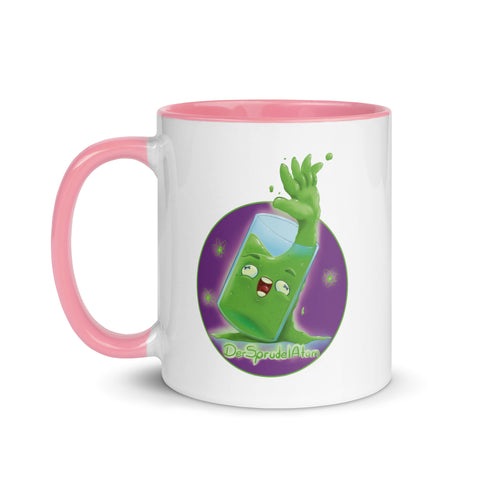 DerSprudelAtom - Weiße Tasse mit gefärbter Innenseite