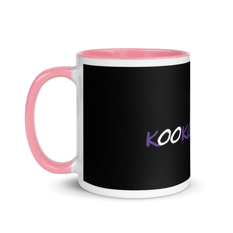 kookooloores - Weiße Tasse mit gefärberter Innenseite mit Druck