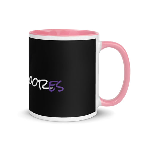 kookooloores - Weiße Tasse mit gefärberter Innenseite mit Druck