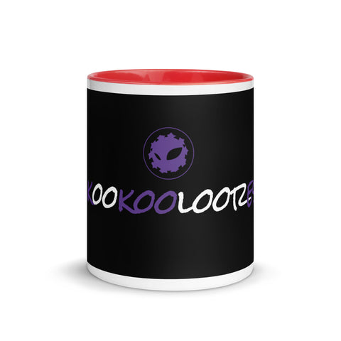 kookooloores - Weiße Tasse mit gefärberter Innenseite mit Druck