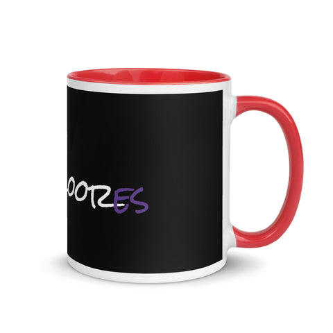 kookooloores - Weiße Tasse mit gefärberter Innenseite mit Druck