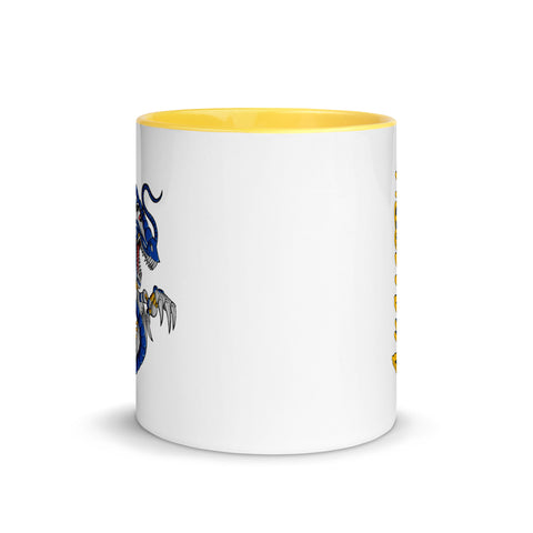 Akamoru - Weiße Tasse mit gefärbter Innenseite