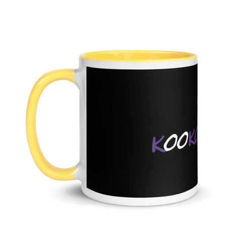 kookooloores - Weiße Tasse mit gefärberter Innenseite mit Druck
