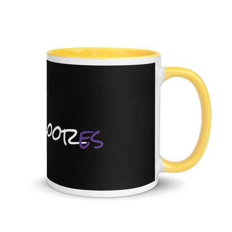 kookooloores - Weiße Tasse mit gefärberter Innenseite mit Druck