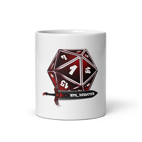 RPG_Desaster - Weiße, glänzende Tasse