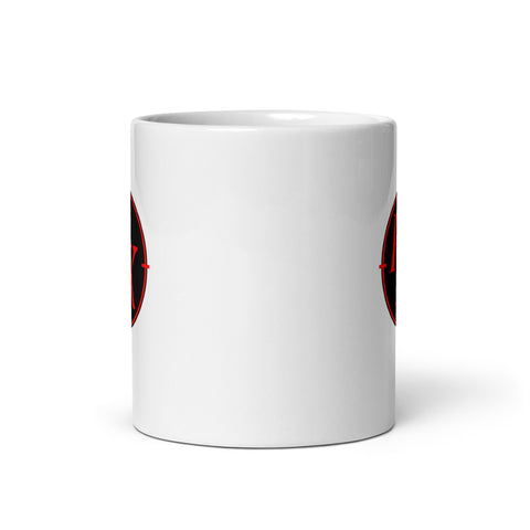 pixelkev_ - Weiße, glänzende Tasse