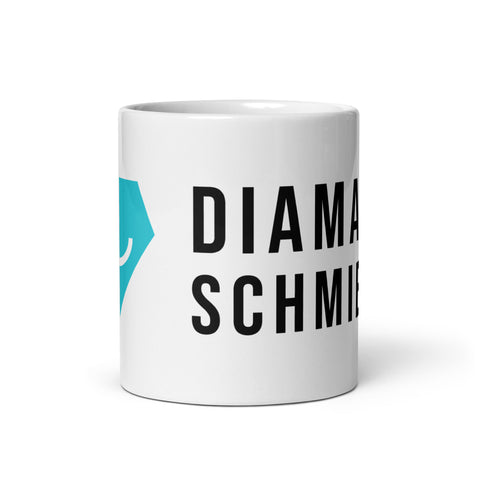 Diamantschmie.de - Weiße, glänzende Tasse