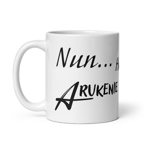 Arukenie - Weiße, glänzende Tasse