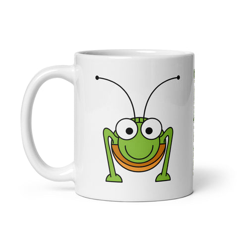 grashuepferjack - Weiße, glänzende Tasse