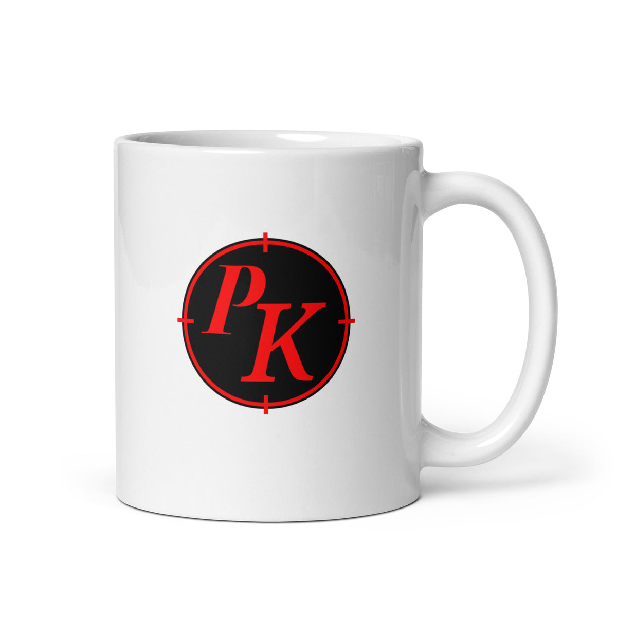 pixelkev_ - Weiße, glänzende Tasse