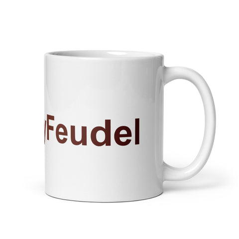 Feudler - Weiße, glänzende Tasse