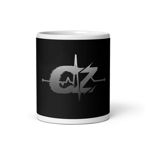 CalvinZockt1 - Weiße, glänzende Tasse