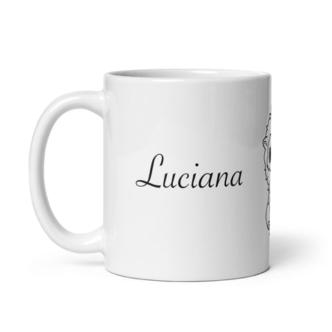 luciana_lionsister - Weiße, glänzende Tasse