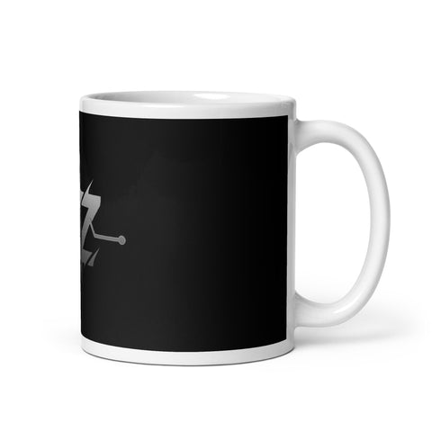 CalvinZockt1 - Weiße, glänzende Tasse