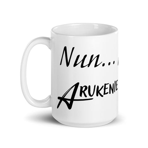 Arukenie - Weiße, glänzende Tasse