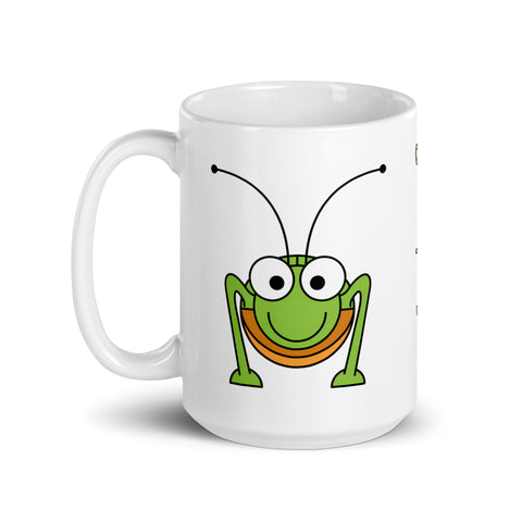 grashuepferjack - Weiße, glänzende Tasse