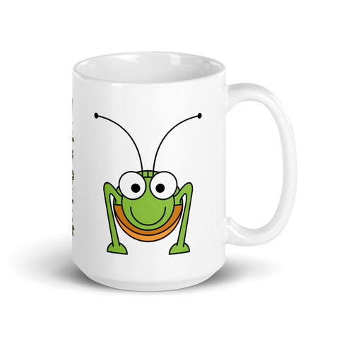 grashuepferjack - Weiße, glänzende Tasse