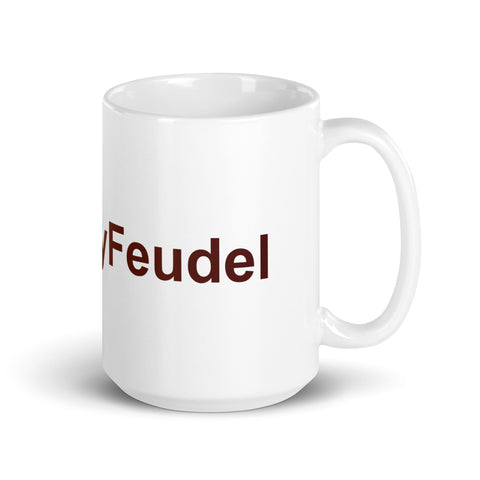 Feudler - Weiße, glänzende Tasse