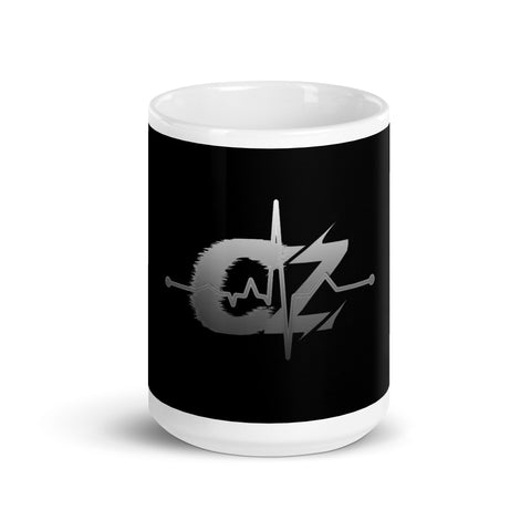CalvinZockt1 - Weiße, glänzende Tasse