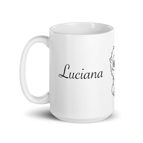 luciana_lionsister - Weiße, glänzende Tasse