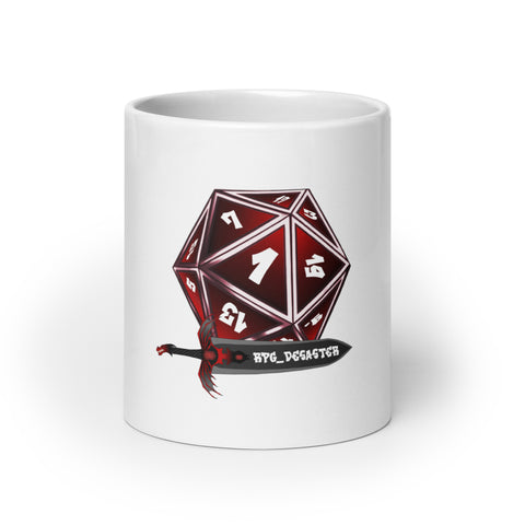 RPG_Desaster - Weiße, glänzende Tasse