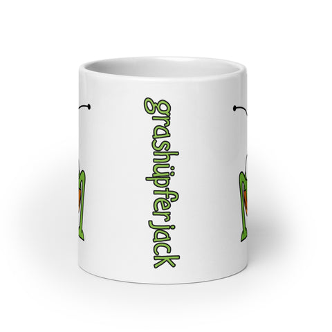 grashuepferjack - Weiße, glänzende Tasse