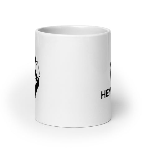 HeyHansi - Weiße, glänzende Tasse