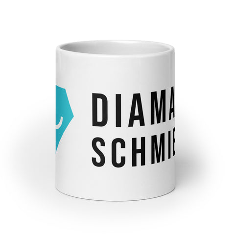 Diamantschmie.de - Weiße, glänzende Tasse