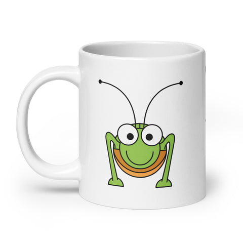 grashuepferjack - Weiße, glänzende Tasse
