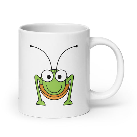 grashuepferjack - Weiße, glänzende Tasse