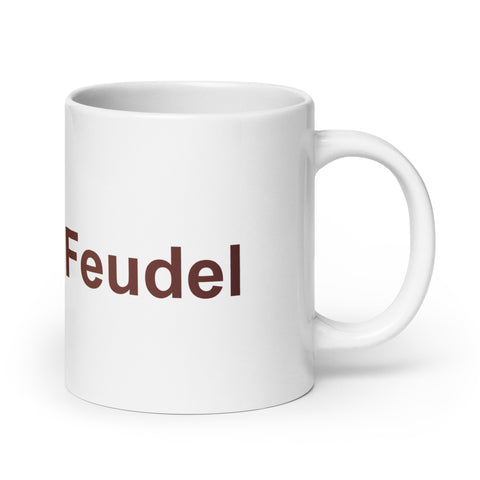 Feudler - Weiße, glänzende Tasse