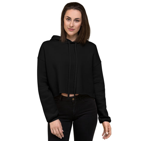 KryzzLi - Damen-Cropped-Hoodie mit Druck