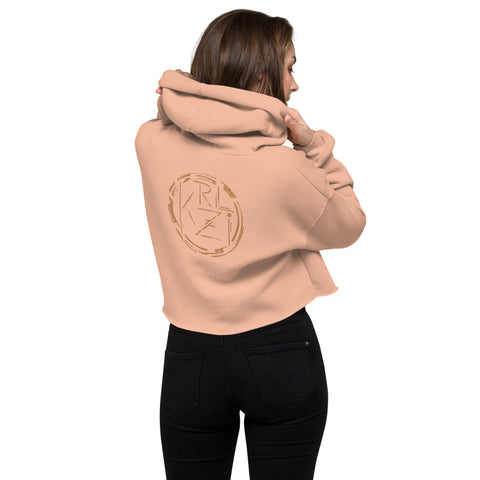 KryzzLi - Damen-Cropped-Hoodie mit Druck