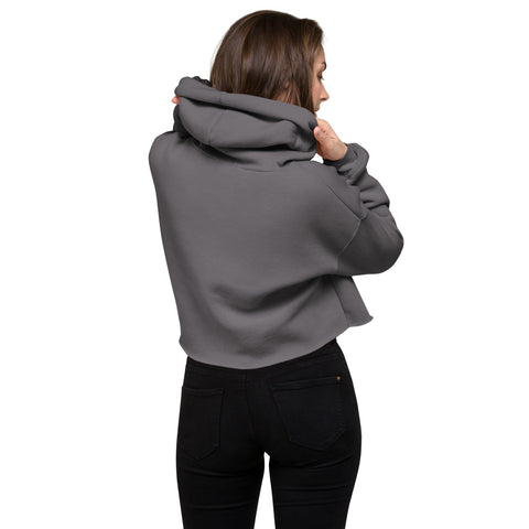 KryzzLi - Damen-Cropped-Hoodie mit Druck