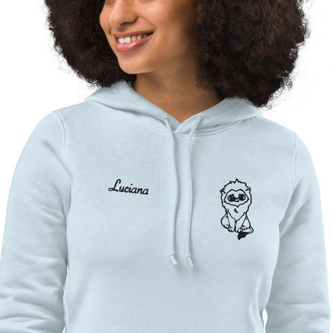 luciana_lionsister - Damen-Bio-Hoodie mit Stick