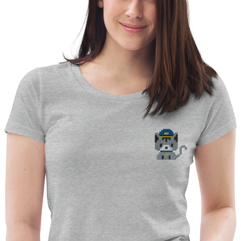 feistmiramliebsten - Damen-T-Shirt aus Bio-Baumwolle mit Stick