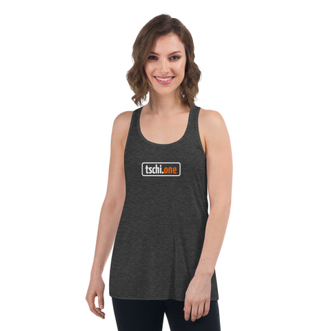 TschiOne - Lässiges Damen-Racerbkack-Tank-Top mit Druck