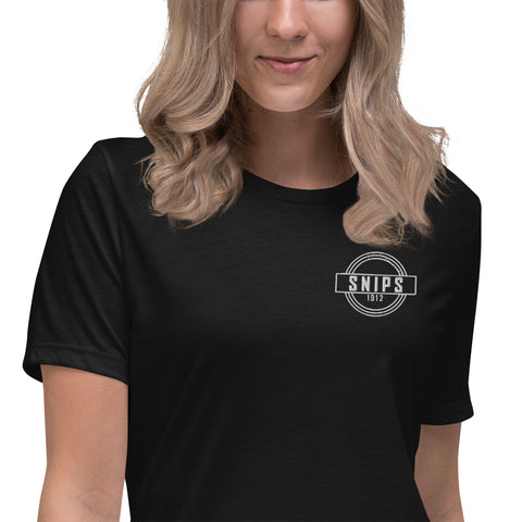 SNIPS1912 - Lockeres Damen-T-Shirt mit Stick