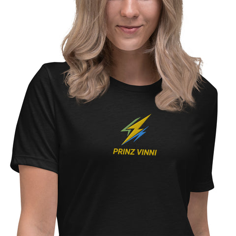 prinzvinni50 - Lockeres Damen-T-Shirt mit Stick