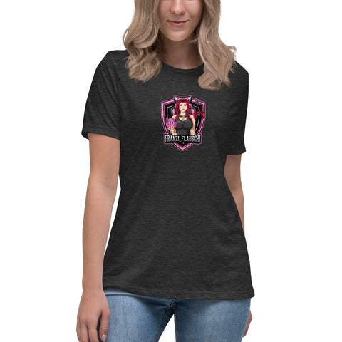 Franzi_Flauschi - Lockeres-Damen-T-Shirt mit Druck