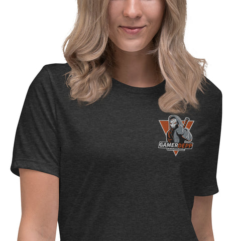 gamerdepptwitch - Damen-T-Shirt mit Stick