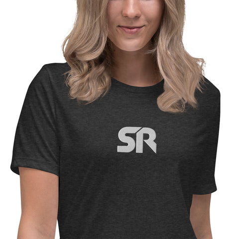 Simonrl9 - Lockeres Damen-T-Shirt mit Stick
