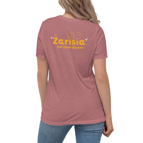 Zarisia - Damen-T-Shirt mit Stick und Druck