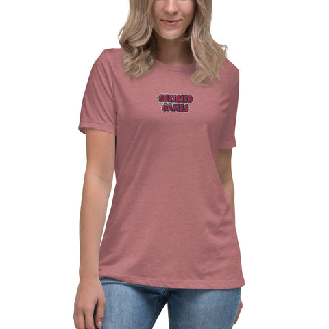 Sekiriko - Lockeres-Damen-T-Shirt mit Stick